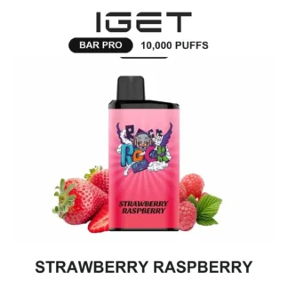 Strawberry Raspberry IGET Bar Pro 10,000 Puffs