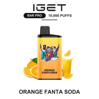 Orange Fanta Soda IGET Bar Pro 10,000 Puffs