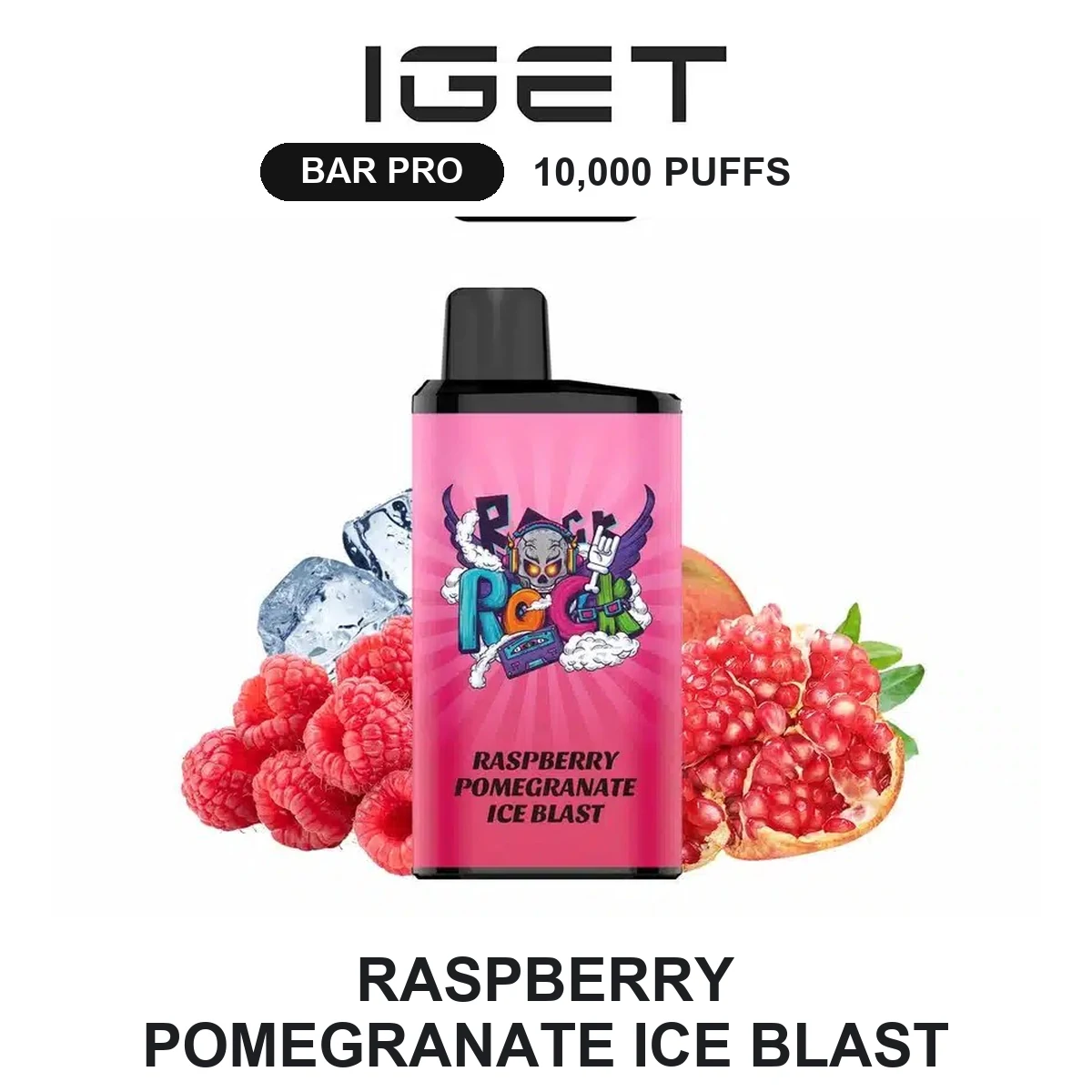 Raspberry Pomegranate Ice Blast IGET Bar Pro 10,000 Puffs
