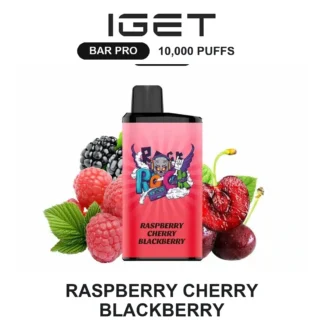 Raspberry Cherry Blackberry IGET Bar Pro 10,000 Puffs