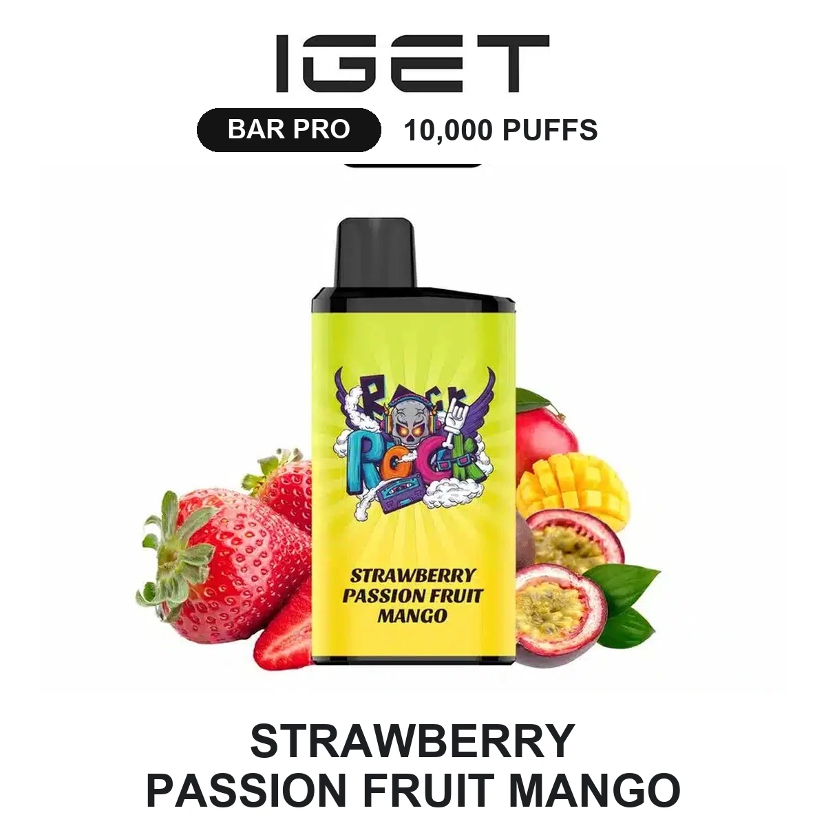 Strawberry Passion Fruit Mango IGET Bar Pro 10,000 Puffs