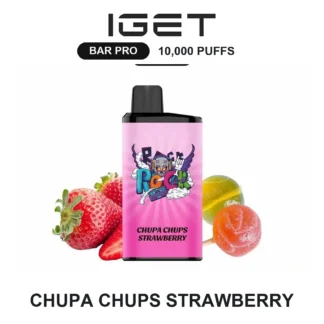 Chupa Chups Strawberry IGET Bar Pro 10,000 Puffs