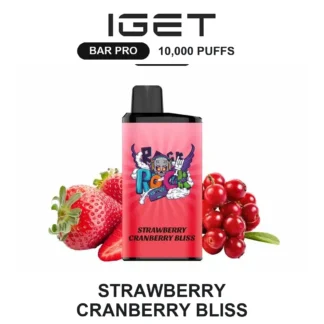 Strawberry Cranberry Bliss IGET Bar Pro 10,000 Puffs