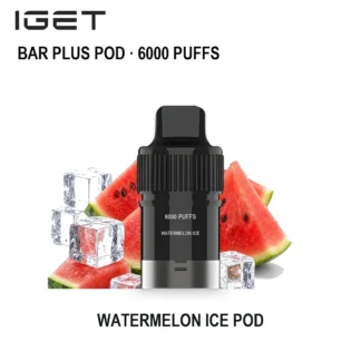 Watermelon Ice IGET Bar Plus Pod 6000 6,000 Puffs