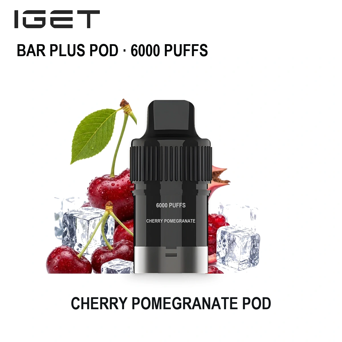 Cherry Pomegranate IGET Bar Plus Pod 6000 6,000 Puffs