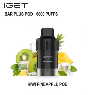 Kiwi Pineapple IGET Bar Plus Pod 6000 6,000 Puffs