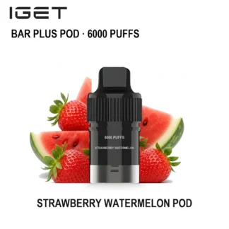 Strawberry Watermelon IGET Bar Plus Pod 6000 6,000 Puffs
