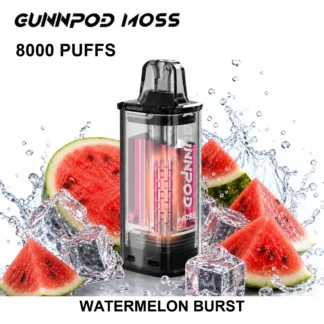 Watermelon Burst GUNNPOD Moss Pod 8000 8,000 Puffs
