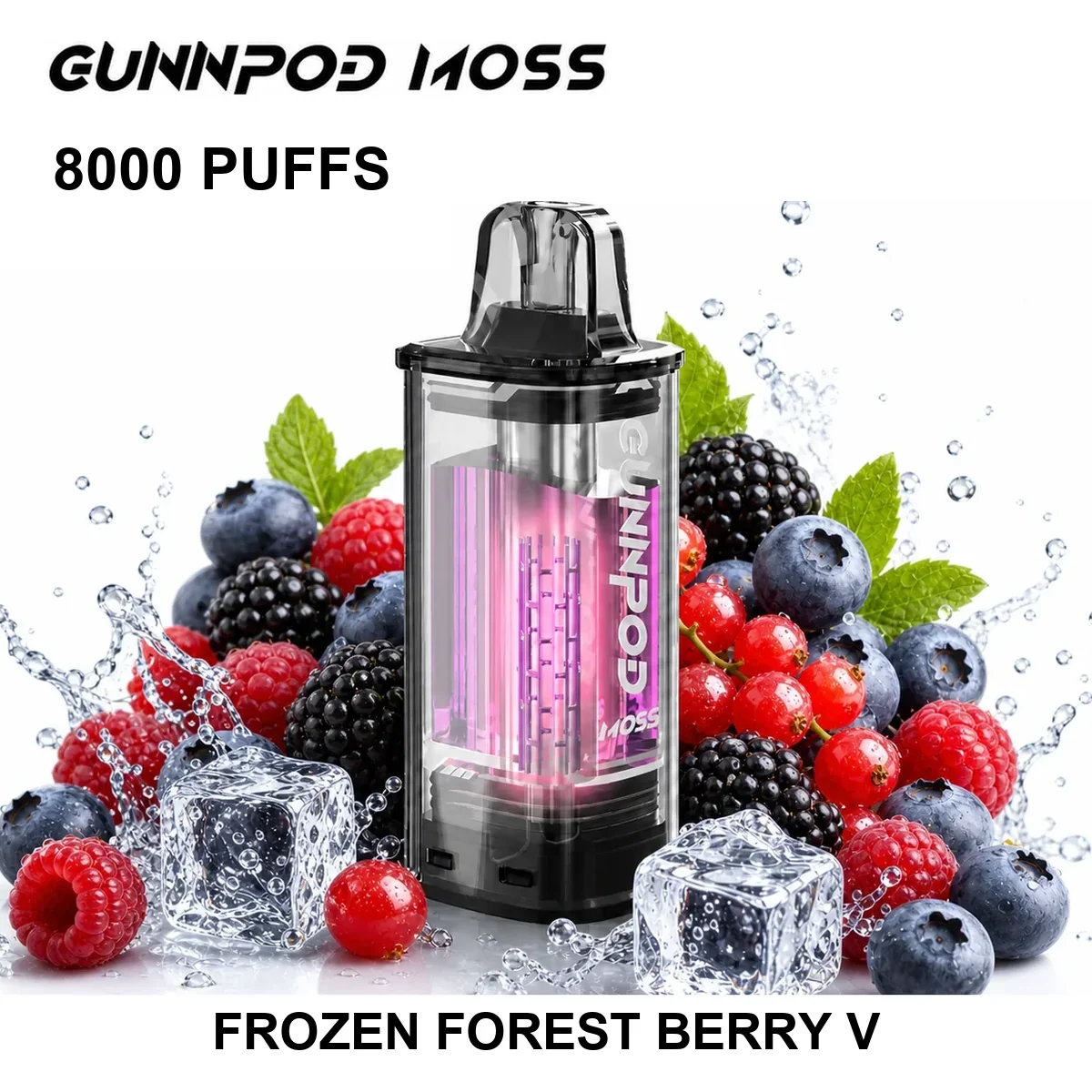 Frozen Forest Berry V GUNNPOD Moss Pod 8000 8,000 Puffs