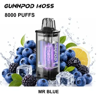 Mr Blue GUNNPOD Moss Pod 8000 8,000 Puffs