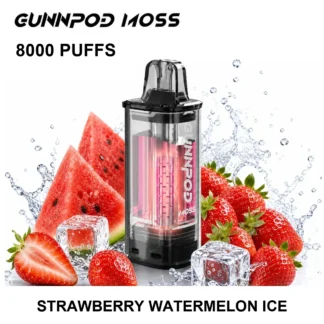 Strawberry Watermelon Ice GUNNPOD Moss Pod 8000 8,000 Puffs