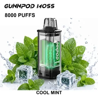Cool Mint GUNNPOD Moss Pod 8000 8,000 Puffs