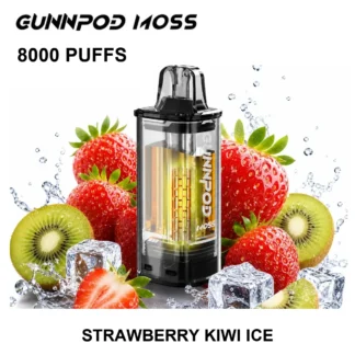 Strawberry Kiwi Ice GUNNPOD Moss Pod 8000 8,000 Puffs