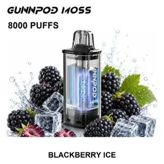 Blackberry Ice GUNNPOD Moss Pod 8000 8,000 Puffs