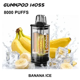 Banana Ice GUNNPOD Moss Pod 8000 8,000 Puffs