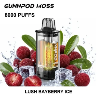 Lush Bayberry Ice GUNNPOD Moss Pod 8000 8,000 Puffs